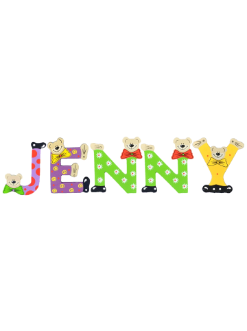 Playshoes Deko-Buchstaben "JENNY" in bunt