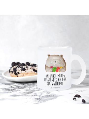 Mr. & Mrs. Panda Teetasse Bär Gefühl mit Spruch in Transparent