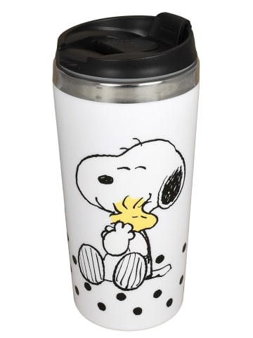 Snoopy Peanuts Snoopy Coffee-To-Go Becher Herzensmensch Thermobecher 450 ml in weiß