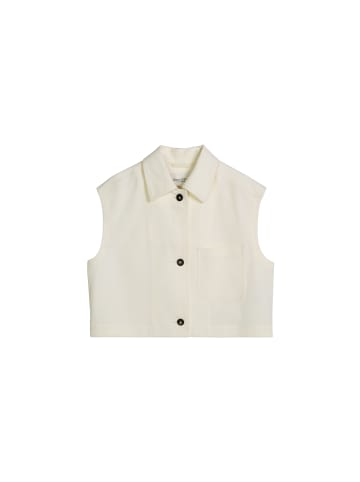 Marc O'Polo Woven Indoor Vests in White Cotton