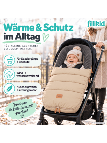 fillikid Winterfußsack Kinley Exklusiv in Natur