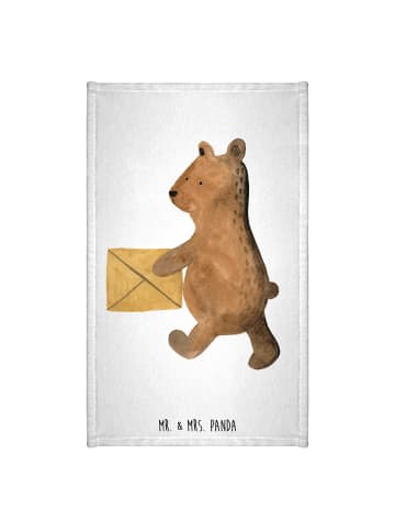 Mr. & Mrs. Panda gäste wc handtuch Bär Zuhause ohne Spruch in Weiß