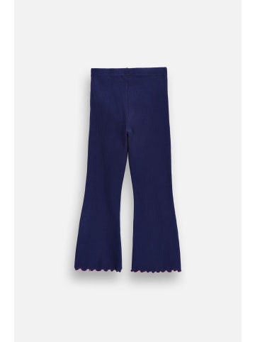 Coccodrillo Gerippte Leggings mit langem Bein in dunkelblau