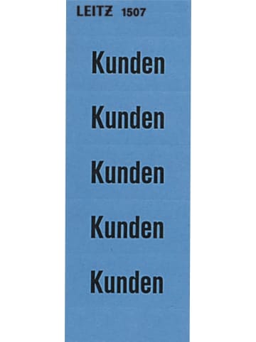 Leitz Inhaltsschildchen Kunden blau Packung mit 100 Stück