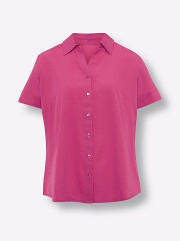 Sieh an! Hemdbluse in fuchsia