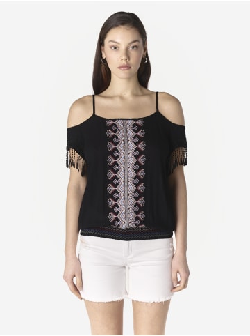 KOROSHI Off-shoulder-Bluse für Frauen in Schwarz