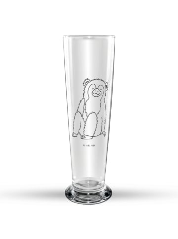 Mr. & Mrs. Panda Bierglas Affe ohne Spruch in Transparent