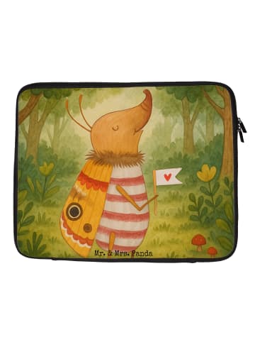 Mr. & Mrs. Panda Notebook Tasche Nachtfalter Fähnchen Design ohn... in Weiß