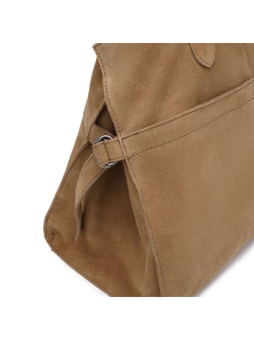 FREDs BRUDER Softly Schultertasche Leder 40 cm in caramel