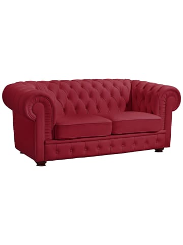 others SOFA 2-Sitzer Kalea Bezug pigmentiertes Nappaleder Buche nussbaum dunkel / rot