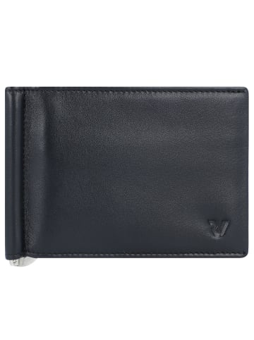 Roncato Pascal Geldbörse Dollarclip Leder 11 cm in nero