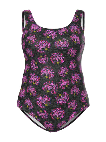Ulla Popken Badeanzug in schwarz