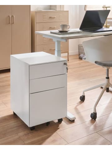 Beliani Büroschrank CAMI in Weiß - (W) 39 x (H) 60 x (L) 50 cm
