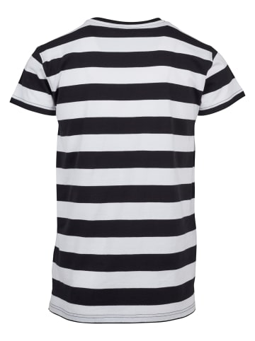 Urban Classics Urban Classics Herren Block Stripe Tee in blk/wht