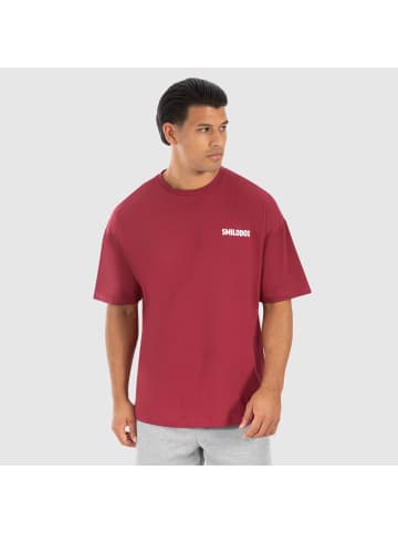 SMILODOX Unisex T-Shirt Cyris in Bordeaux