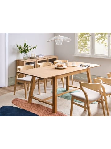 Beliani Esszimmertisch BARNES in Braun - (W) 90 x (H) 76 x (L) 160 cm