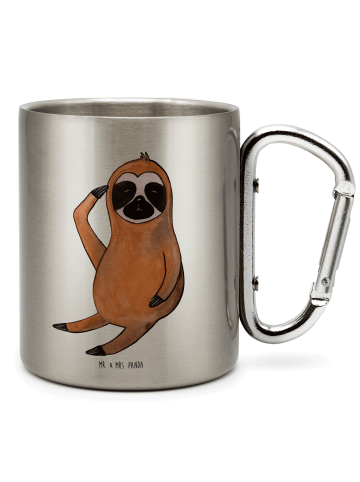 Mr. & Mrs. Panda Kaffeetasse Faultier Vogel ohne Spruch in Silber