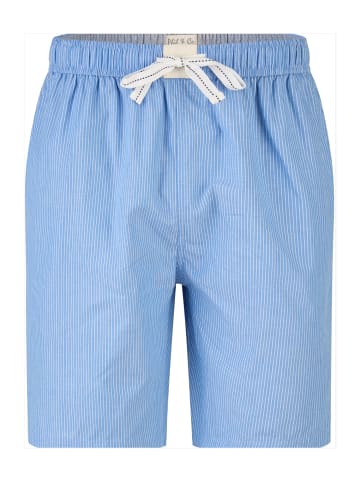 Phil & Co. Berlin  Pyjama Shorty Comfort in grau mel. - hellblau