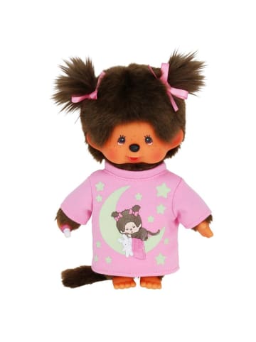 Monchhichi Glow in the Dark Mädchen | 20 cm | Monchhichi Puppe | leuchtes Schlafoutfit