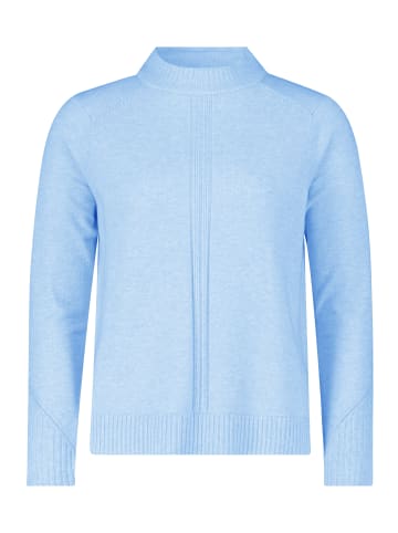 Betty Barclay Feinstrickpullover mit Rippenstruktur in Bright Blue Melange