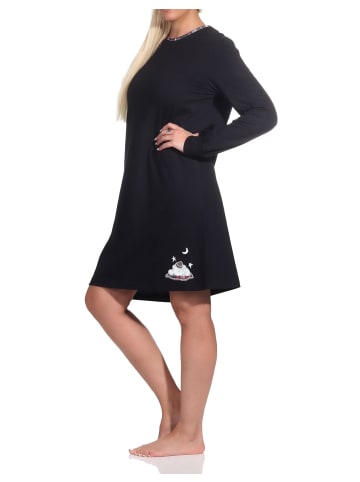 NORMANN Nachthemd   - 76229 in schwarz