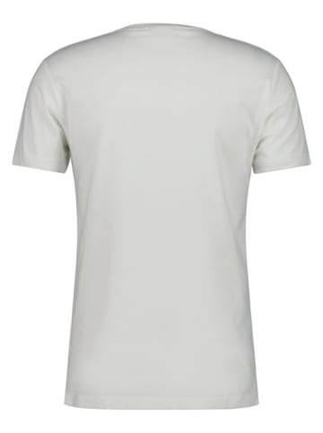 Gant T-Shirt 'Contrast Logo' in weiß