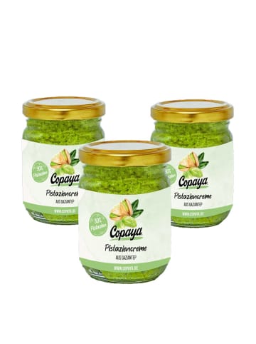 Granar 3 x 200g Pistaziencreme mit 30% Antep-Pistazien
