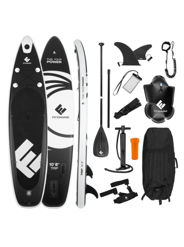 FitEngine Stand Up Paddle Board 325cm SUP aufblasbar Set belastbar bis 140kg