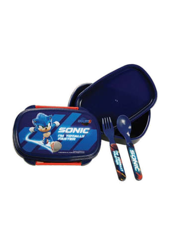 Sonic Faster Sandwichbox + Besteck-Set