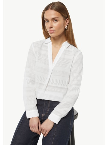 comma Bluse langarm in Weiß
