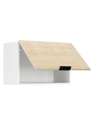 VCM  Küchenschrank B. 60 cm Hängeschrank Klappe Fasola in Weiß / Honig-Eiche