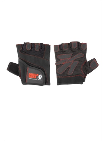 Gorilla Wear Fitness-Handschuhe für Damen - Schwarz/rot genäht