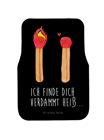 Mr. & Mrs. Panda Automatte Streichhölzer mit Spruch in Schwarz