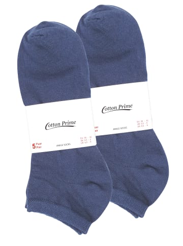 Cotton Prime® 10 Paar COTTON-Essentials Sneaker-Socken in Jeansblau