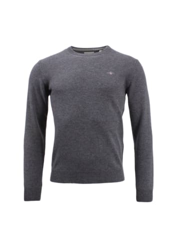 Gant SUPERFINE LAMBSWOOL C-NECK in Charcoal m