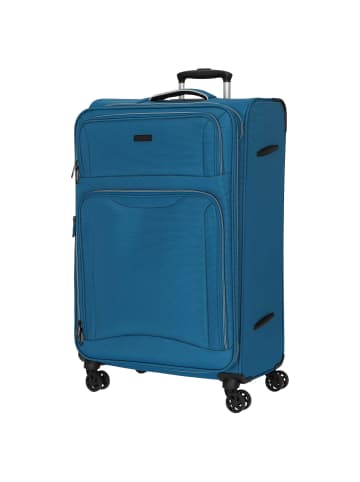 D&N Travel Line 9204 - 4-Rollen-Trolley L 76 cm (schwarz) in blau