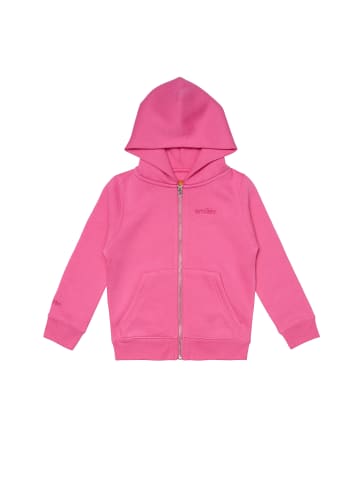 smiler. Kapuzensweatshirtjacke mini-grin. in PINK