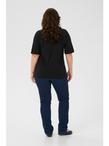 KAFFE curve T-shirt KCphoelina Regular fit in Black Deep