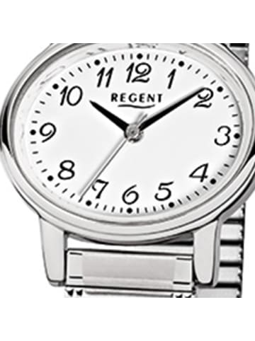 Regent Analog-Armbanduhr Regent Zugarmband silber extra groß (ca. 30x25mm)