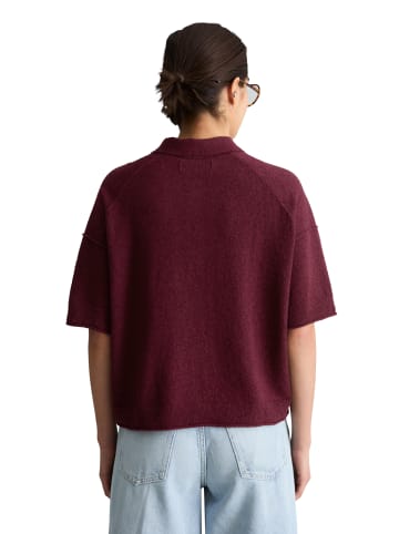 Marc O'Polo DENIM Strick-Poloshirt regular in Merlot Red