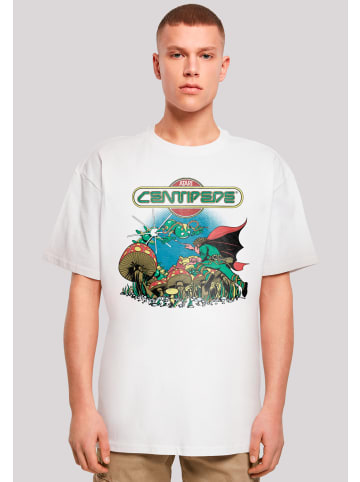 F4NT4STIC Oversize T-Shirt Centipede Atari Retro Gaming in weiß