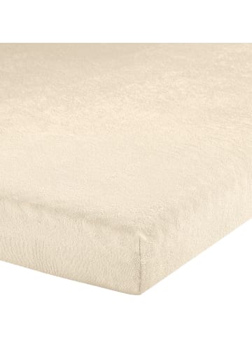 Erwin Müller Frottee Topper-Spannbettlaken Füssen in leinen