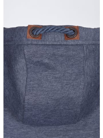 naketano Sweat Kapuzenjacke Brazzo Indigo Blue Melange