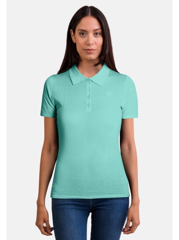CASH-MERE.CH Poloshirt Kurzarm in Minzgrün