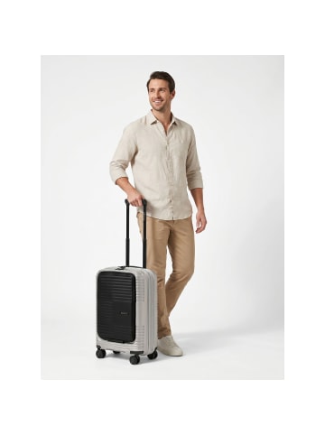 Redolz Essentials 17 2.0 4 Rollen Kabinentrolley 55 cm Laptopfach in light grey