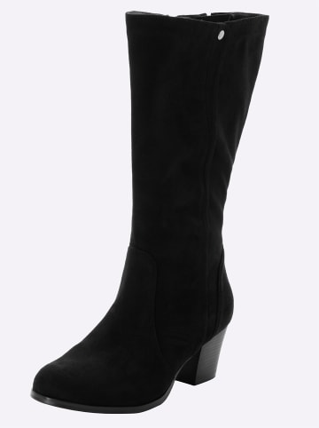 sheego Weitschaftstiefel in schwarz