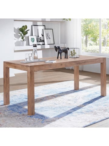 FineBuy Esstisch in Braun / Akazie / 120x60x76