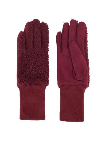 Ulla Popken Handschuhe & Mützen in dunkel weinrot