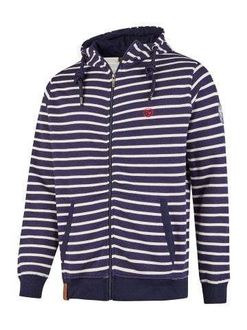 SCHIETWETTER Sweatjacke mit Kapuze Hoodie-Jacke in navy-weiß