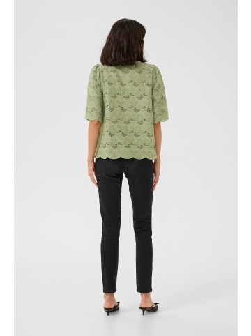 Kaffe Langarm-Bluse KAtura A-shape in Oil Green